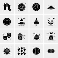 16 Universal Business Icons Vector Creative Icon Illustration to use in web and Mobile Related project