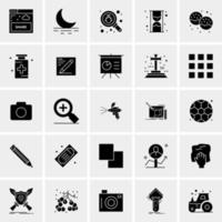 25 iconos de negocios universales vector ilustración de icono creativo para usar en proyectos relacionados con la web y dispositivos móviles