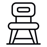 Kitchen chair icon, outline style vector