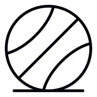 Basketball ball icon, outline style vector