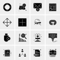 16 Universal Business Icons Vector Creative Icon Illustration to use in web and Mobile Related project