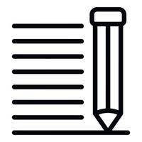 Storyteller pen icon, outline style vector