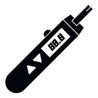 Modern glucometer icon, simple style vector
