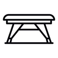 Small table icon, outline style vector