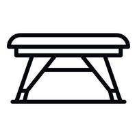 Small table icon, outline style vector