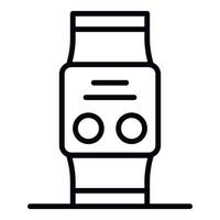 Digital smart watch icon, outline style vector