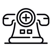 Medical call center icon, outline style vector