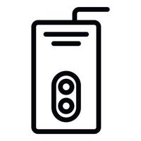 Double circuit boiler circuit boiler icon, outline style vector