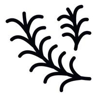 Rosemary icon, outline style vector