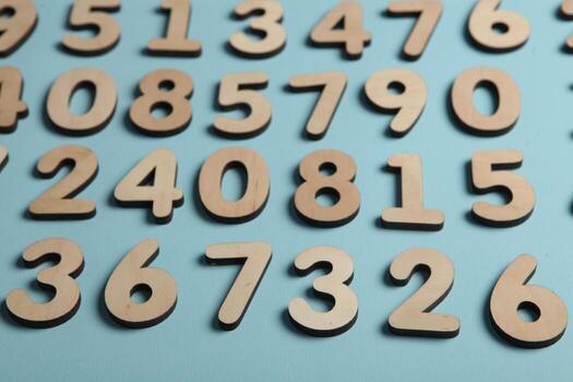 Background of numbers. from zero to nine. Numbers texture. Finance data concept. Mathematic. Seamless pattern with numbers. financial crisis concept. Business success. photo