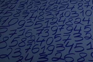 Background of numbers. from zero to nine. Numbers texture. Finance data concept. Mathematic. Seamless pattern with numbers. financial crisis concept. Business success. photo