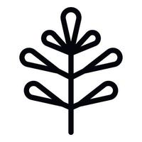 Spices branch icon, outline style vector