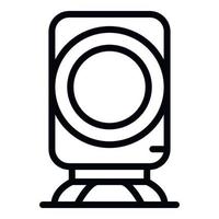 Hole air purifier icon, outline style vector