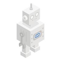 icono de robot, estilo isométrico vector