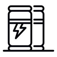 Refreshment bottle drink icon, outline style vector
