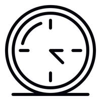 Clock icon, outline style vector
