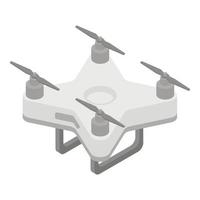 Home drone icon, isometric style vector