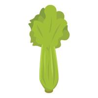 Celery leaf icon, isometric style vector