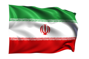 irán ondeando bandera fondo transparente realista png