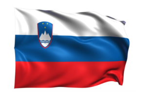 eslovenia ondeando bandera fondo transparente realista png