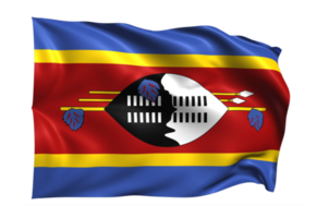 Swaziland Waving flag Realistic Transparent Background png