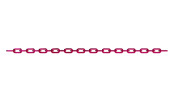 chain 3d rendering isolated on Transparent background png