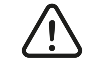 Warning caution sign on Transparent Background PNG