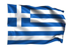 grecia ondeando bandera fondo transparente realista png