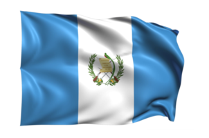 guatemala agitant le drapeau fond transparent réaliste png