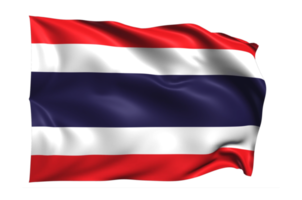 thailand vinka flagga realistisk transparent bakgrund png