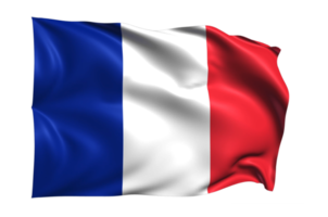 francia ondeando bandera realista fondo transparente png