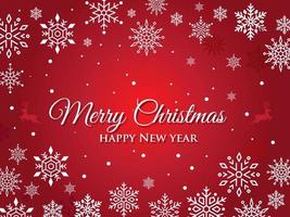 Merry Christmas and Happy New Year background design vector illustration