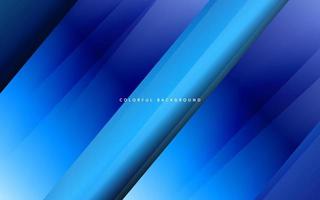 Abstract overlap papercut blue color background vector