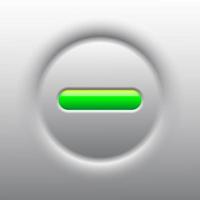 Green push button on off internet online technology communication futuristic link website vector illustration