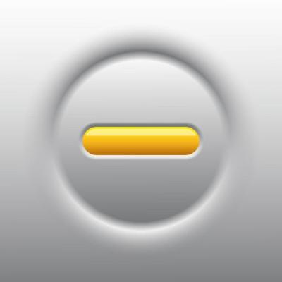 yellow push button on off internet online technology communication futuristic link website vector illustration