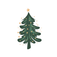 arbre de noël avec étoile png