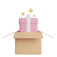 paquete de caja de regalo png