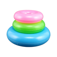 donut stacking toy with transparent background png
