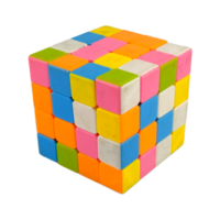 Rubik toy with transparent background