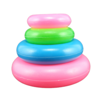 donut stacking toy with transparent background png