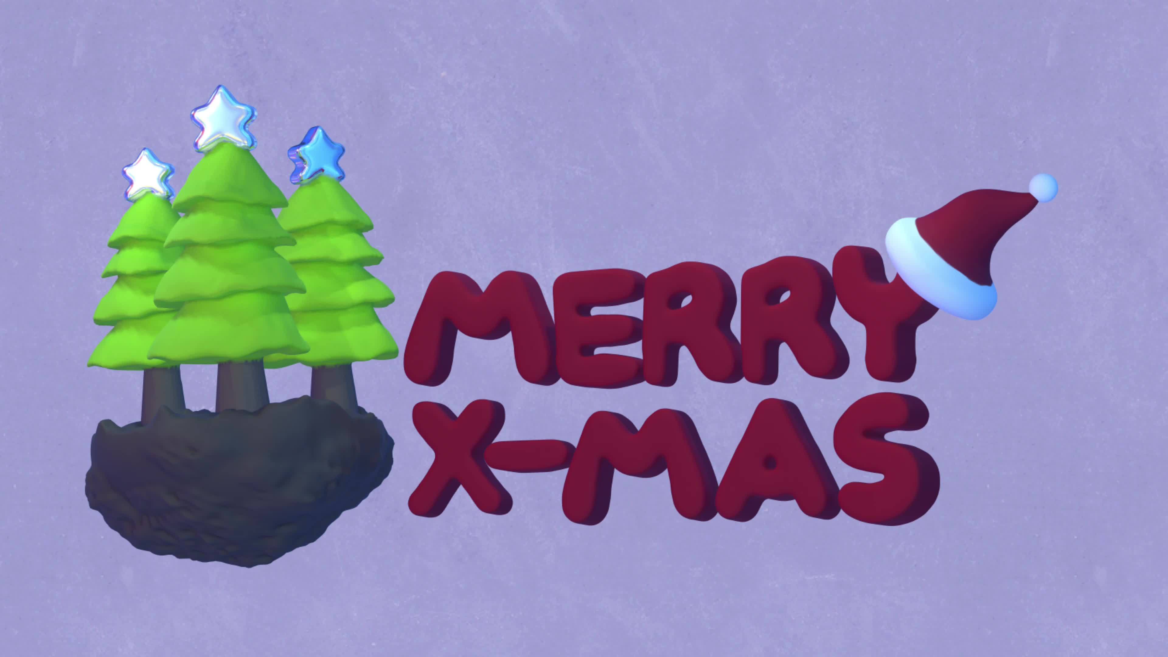 Merry Christmas Animation Stock Video Footage