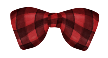 cute check striped ribbon hair bow tie watercolour illustration png