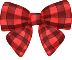 cute check striped ribbon hair bow tie watercolour illustration png