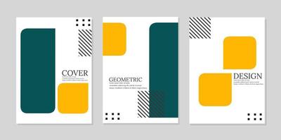 diseño de portada de patrón geométrico. diseño elegante y moderno. tamaño a4 para informes anuales, diarios, cuadernos, catálogos, negocios vector