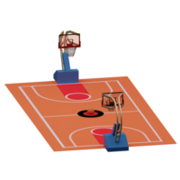 Conjunto de baloncesto renderizado en 3d perfecto para proyecto de diseño png