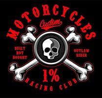 patch biker design vector template