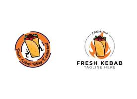 plantilla de diseño de logotipo de kebab.