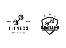 plantilla de diseño de logotipo de fitness y gimnasio. vector