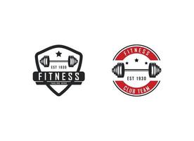 Fitness and Gym logo design template. vector