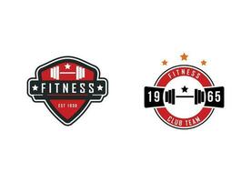 Fitness and Gym logo design template. vector